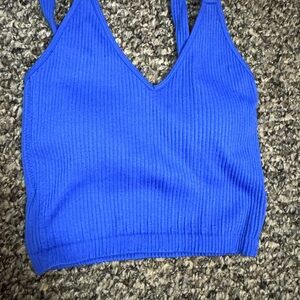 Wishlist Blue Ribbed Top